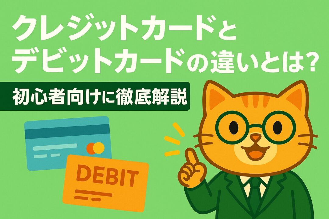 クレジットカードとデビットカードの違いとは？初心者向けに徹底解説
