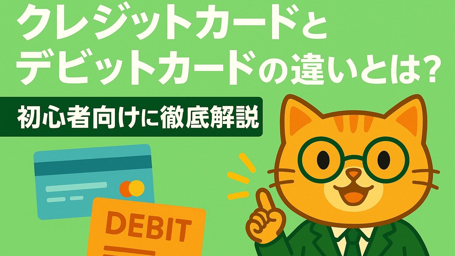 クレジットカードとデビットカードの違いとは？初心者向けに徹底解説