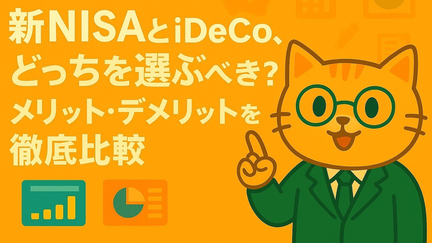 【2025年最新版】新NISAとiDeCo、どっちを選ぶべき？メリット・デメリットを徹底比較