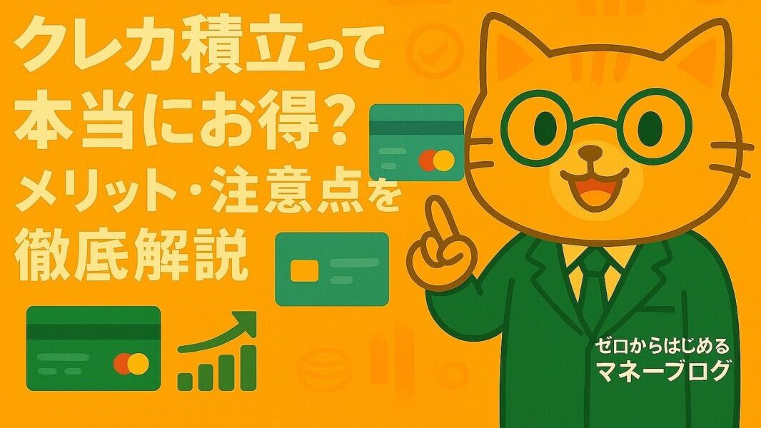 【2025年最新版】クレカ積立って本当にお得？メリット・注意点を徹底解説